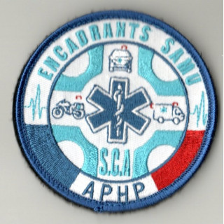 ENCADRANT SAMU AP-HP BRODERIE