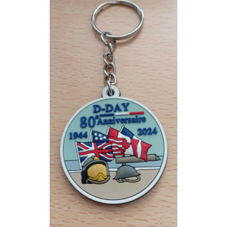 PORTE CLE PVC D-DAY 80 EME BAYEUX SDIS 14