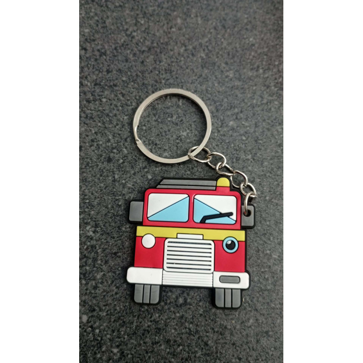 PORTE CLE PVC FPT FACE  POMPIERS