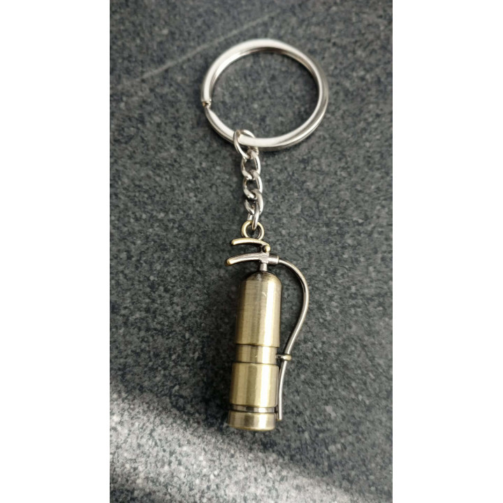 PORTE CLE METAL 3D EXTINCTEUR    POMPIERS