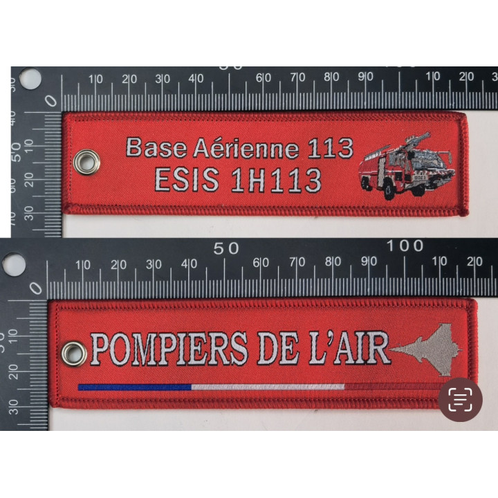 PORTE CLE FLAMMES POMPIERS ESIS SAINT DIZIER