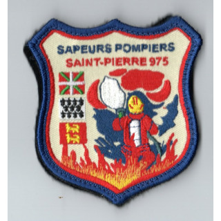 ECUSSONS POMPIERS SDIS 975 SAINT PIERRE ET MIQUELON  BRODERIE