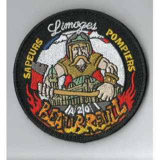 ECUSSONS POMPIERS LIMOGES  BEAUBREIL SDIS 87 BRODERIE