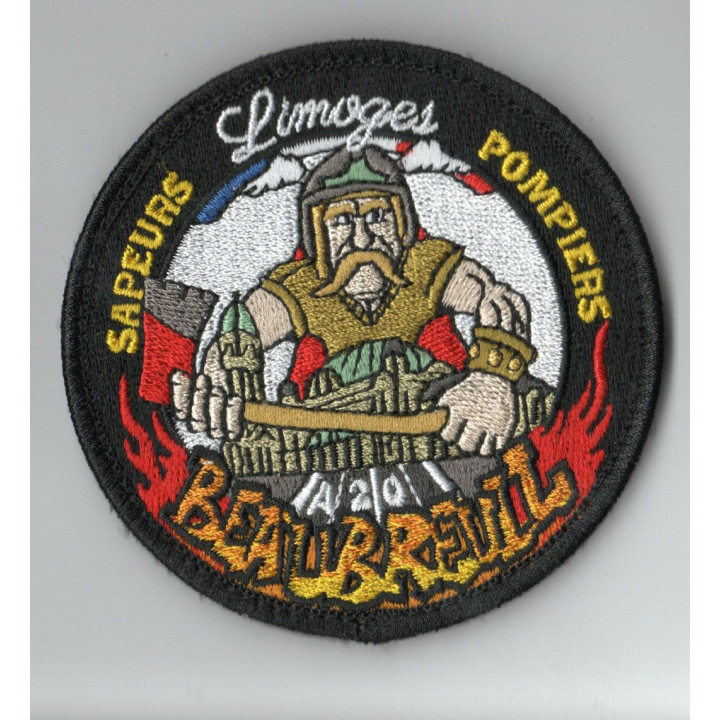 ECUSSONS POMPIERS LIMOGES  BEAUBREIL SDIS 87 BRODERIE