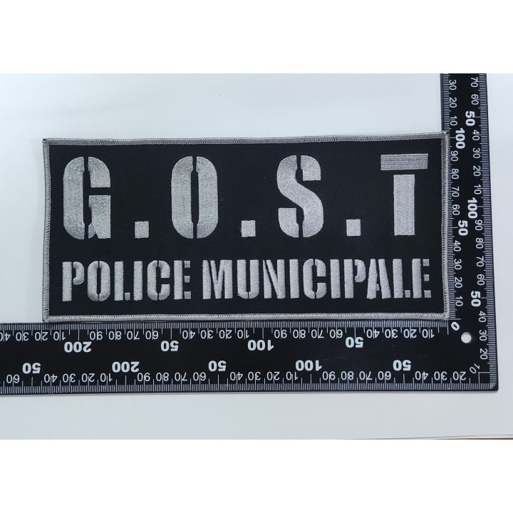 ECUSSONS FLAP DORSAL GOST POLICE MUNICIPALE PERPIGNAN