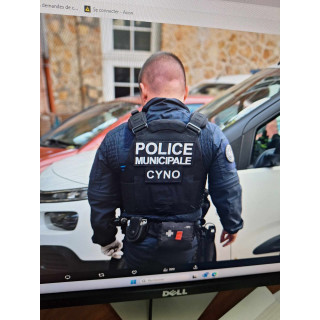 ECUSSONS SOUS FLAP DORSAL POLICE MUNICIPALE PONTOISE CYNO