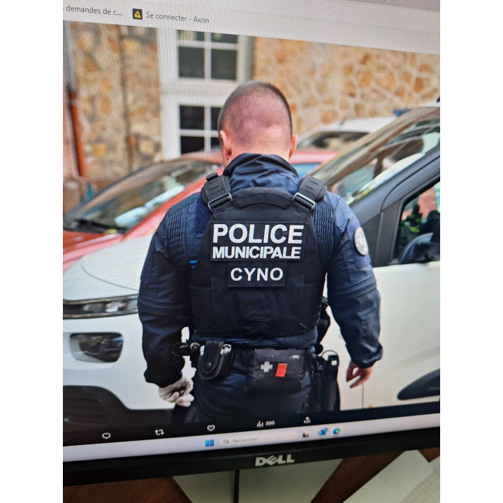 ECUSSONS SOUS FLAP DORSAL POLICE MUNICIPALE PONTOISE CYNO