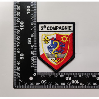 ECUSSONS POMPIERS PARIS BSPP 2 EME COMPAGNIE BLASON