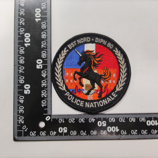 ECUSSONS POLICE NATIONALE DIPN 80 BST NORD  BRODERIE