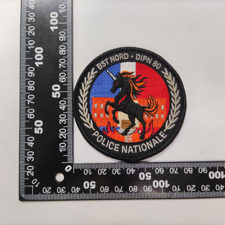 ECUSSONS POLICE NATIONALE DIPN 80 BST NORD  BRODERIE