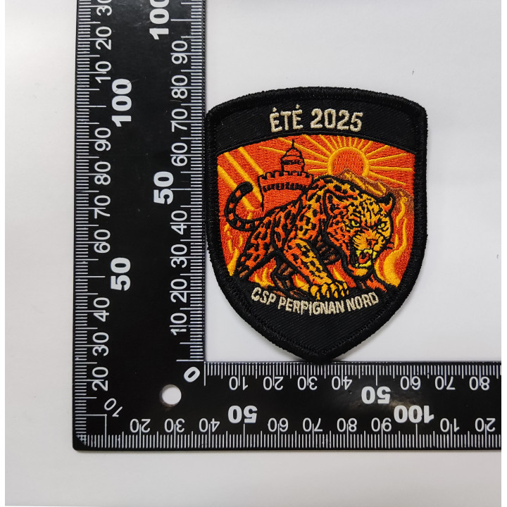 ECUSSONS POMPIERS PERPIGNAN NORD SDIS 66 BRODERIE
