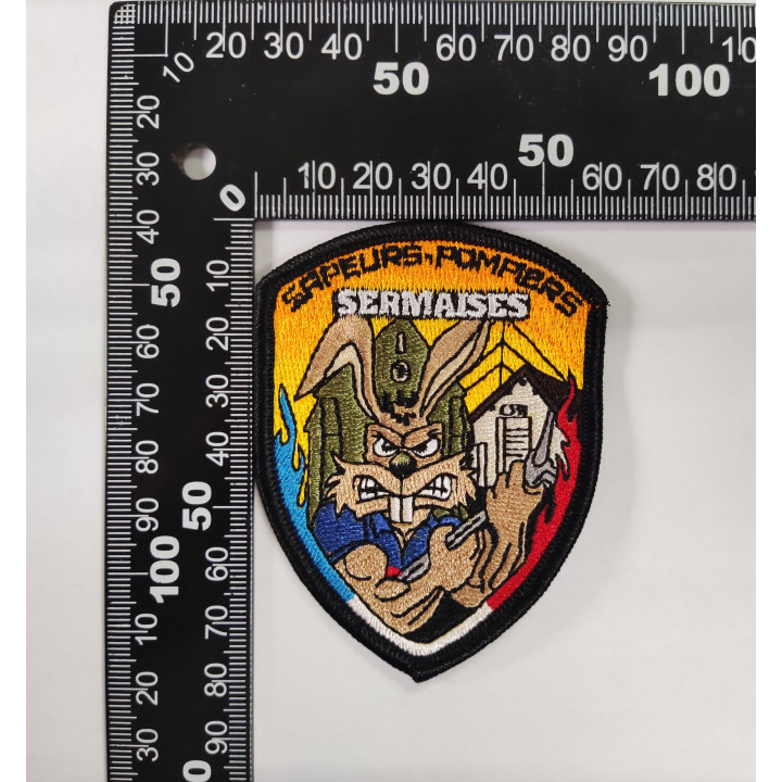 ECUSSONS POMPIERS SERMAISES SDIS 45 BRODERIE