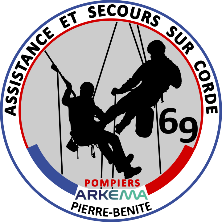 ECUSSONS POMPIERS ARKEMA ASSISTANCE SUR CORDE 69