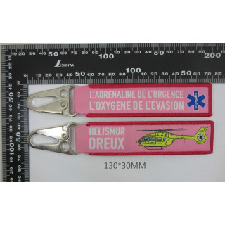 PORTE CLE FLAMMES PCF HELISMUR 28 ROSE LUXE