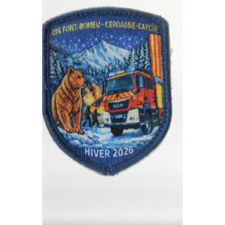 ECUSSONS POMPIERS FONT ROMEU SDIS 66 RENFORT HIVER 2026 BRODERIE