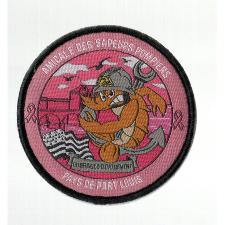 ECUSSONS POMPIERS PAYS DE PORT LOUIS SDIS 56 OCTOBRE ROSE