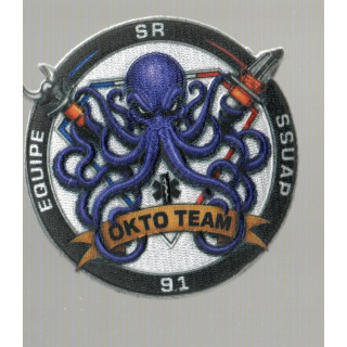 ECUSSONS POMPIERS SR SSUAP OKTO TEAM SDIS 91 BRODERIE