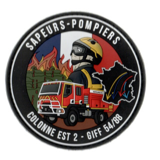 ECUSSONS POMPIERS GIFF 54/88 COLONNE EST 2 CASQUE JAUNE
