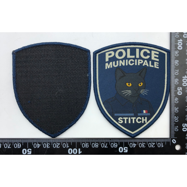 ECUSSONS POLICE MUNICIPALE CHAT NOIR STITCH