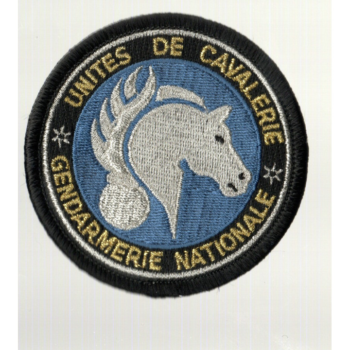ECUSSONS GENDARMERIE UNITES DE CAVALERIE ARGENT  ARGENT