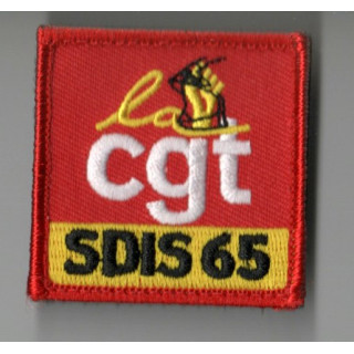 ECUSSONS GALON POMPIERS CGT SDIS 65 BRODERIE