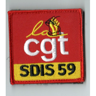 ECUSSONS GALON CGT SDIS 59 POMPIERS BRODERIE