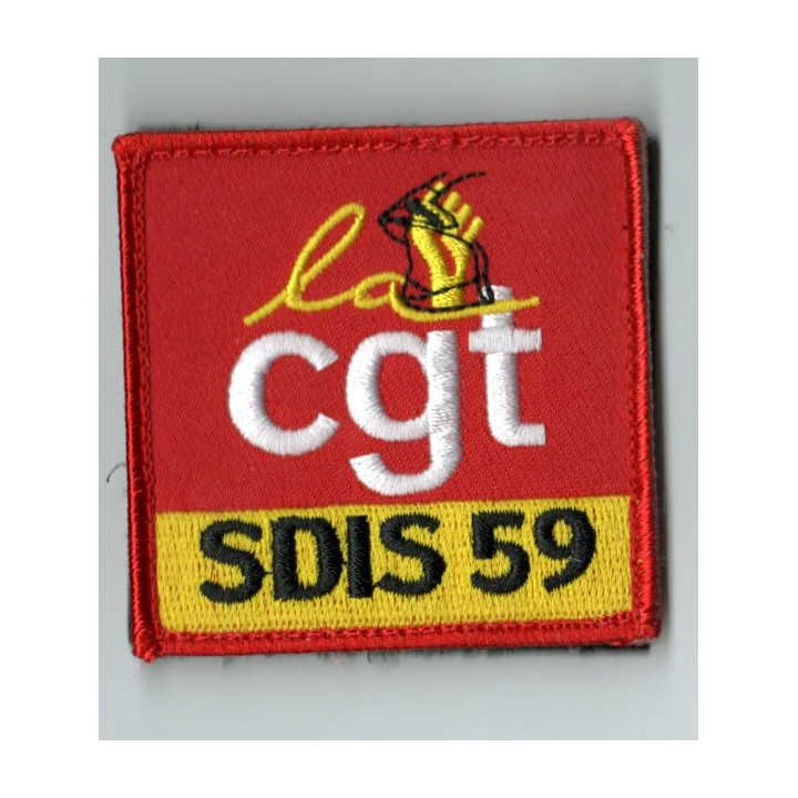ECUSSONS GALON CGT SDIS 59 POMPIERS BRODERIE