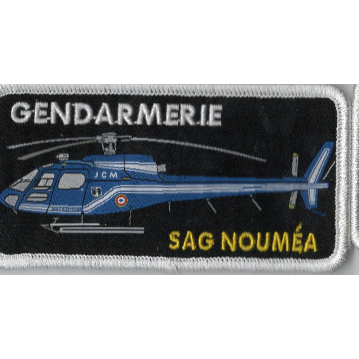 ECUSSONS NAMETAG SAG NOUMEA A 350 ECUREUIL GENDARMERIE