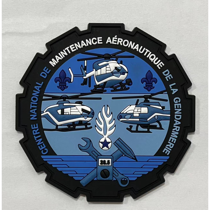 ECUSSONS GENDARMERIE CNAMAG MOVEMBER  PVC  HELICOPTERE
