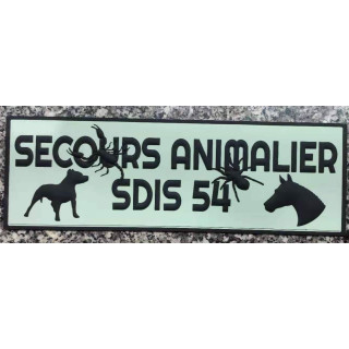 FLAP DORSAL  ECUSSONS POMPIERS  SAN GROUPE ANIMALIER SDIS 54 PVC