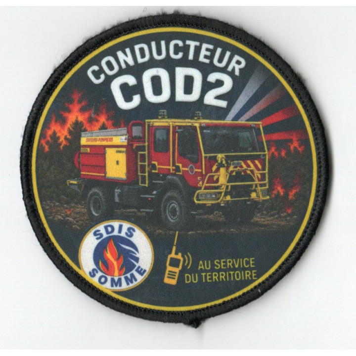 ECUSSONS POMPIERS CONDUCTEUR COD2 SOMME SDIS 80