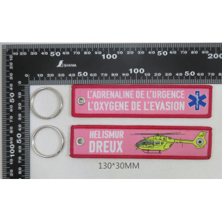 PORTE CLE FLAMMES PCF HELISMUR 28 ROSE