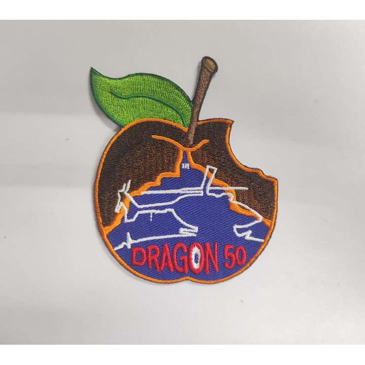 ECUSSONS SECURITE CIVILE DRAGON 50 POMME BRODERIE  HELICOPTERE