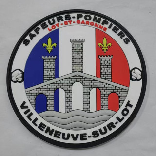 ECUSSONS POMPIERS VILLENEUVE SUR LOT SDIS 47 PVC 7 CM