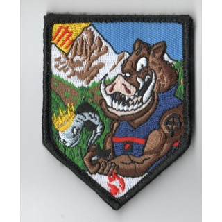 ECUSSONS POMPIERS DURBAN CORBIERES SDIS 66  BRODERIE