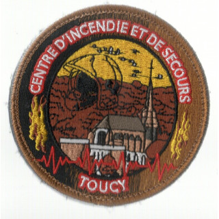 ECUSSONS POMPIERS TOUCY SDIS 89 BRODERIE