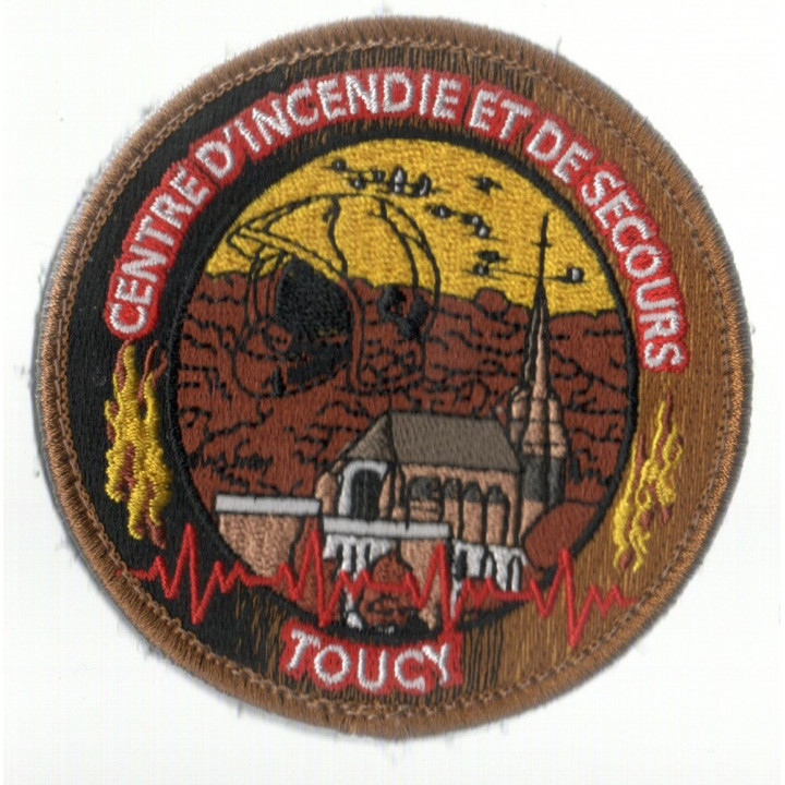 ECUSSONS POMPIERS TOUCY SDIS 89 BRODERIE