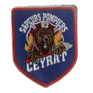 ECUSSONS POMPIERS CEYRAT SDIS 63 BRODERIE