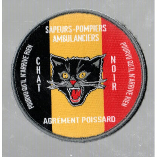 POMPIERS CHAT NOIR BELGIQUE