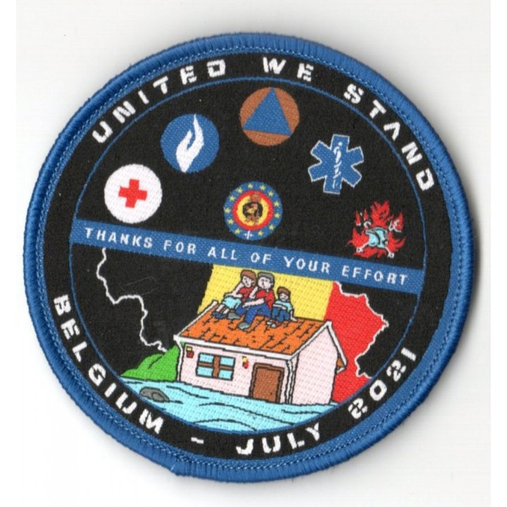 SAPEURS POMPIERS INNONDATIONS 2021 BELGIQUE UNITED WE STAND