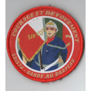POMPIERS GARDE AU DRAPEAU SDIS 74