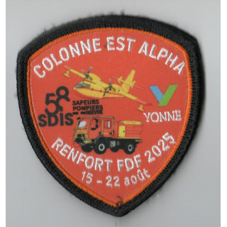 ECUSSONS POMPIERS COLONNE EST ALPHA 2025 SDIS 58 - SDIS 89