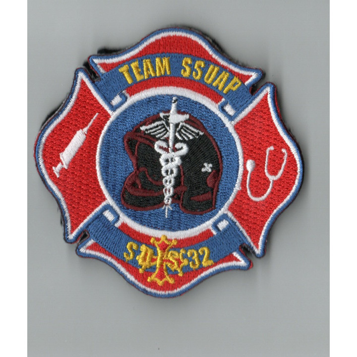 ECUSSONS POMPIERS TEAM SSUAP SDIS 32 BRODERIE